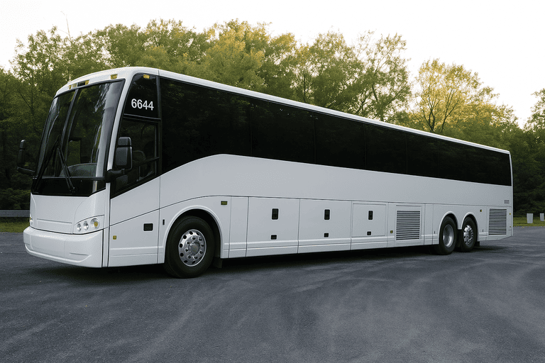 exterior of Murrieta Coach Bus Service coach bus