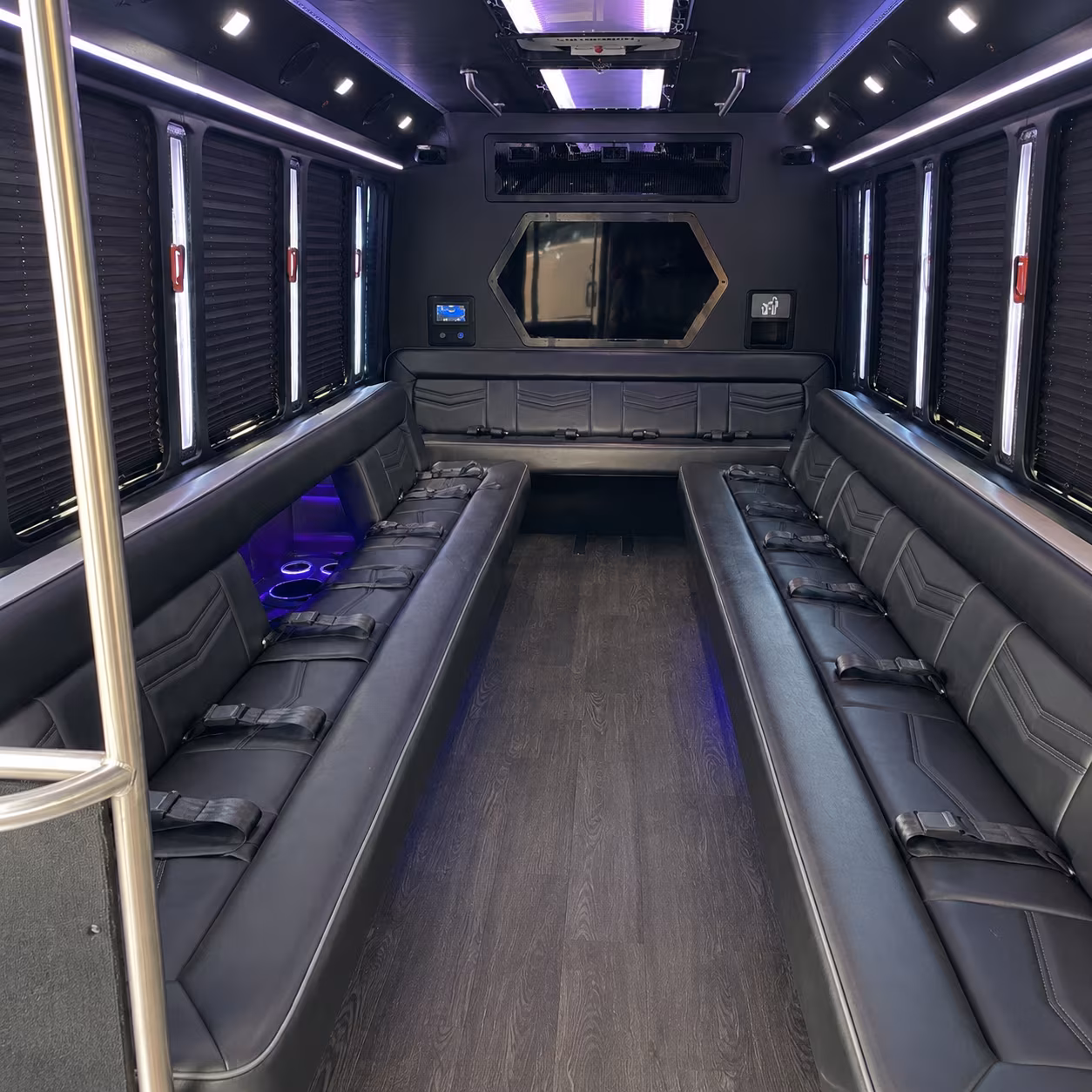 murrieta 18 passenger party bus interior