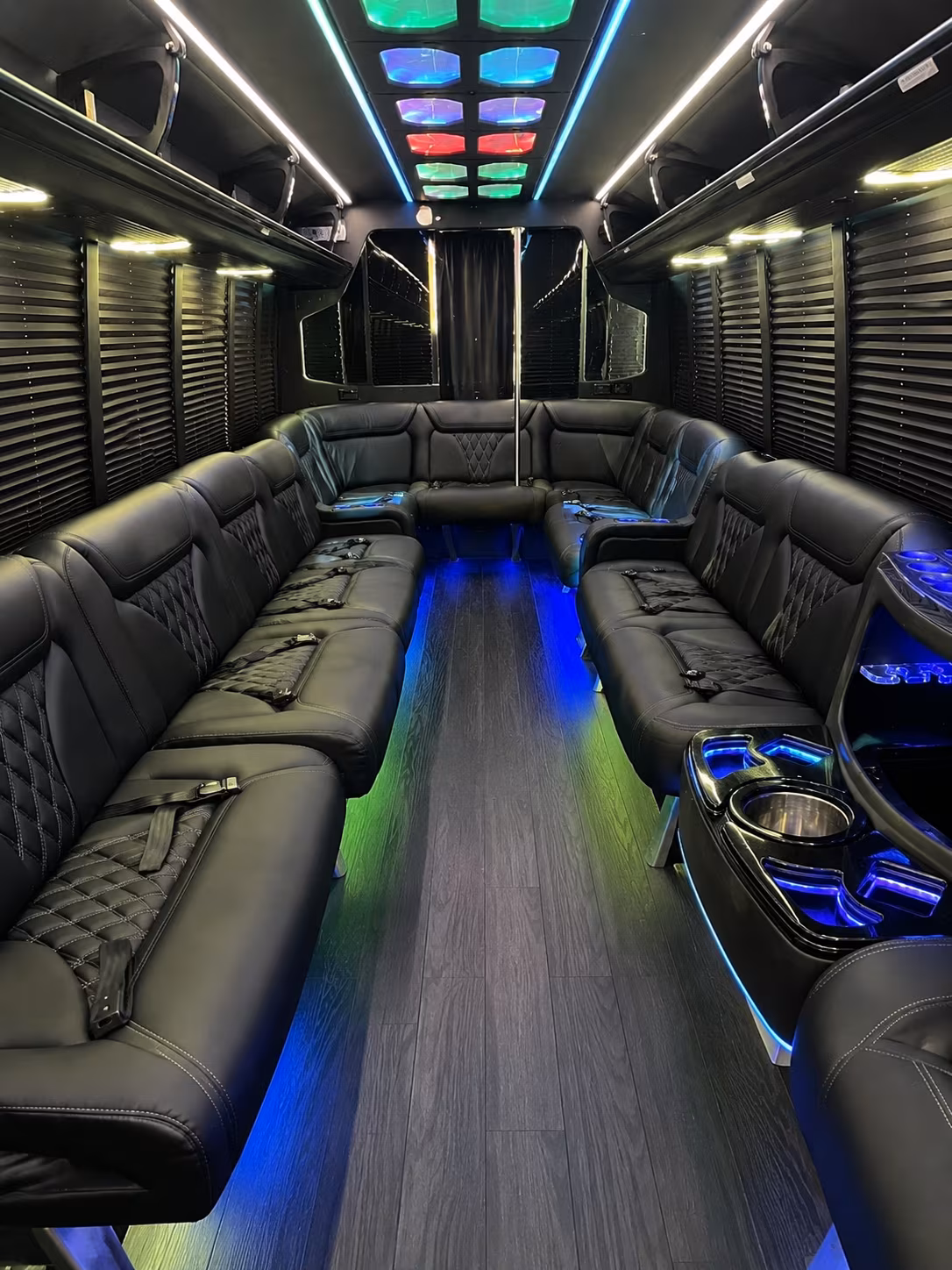 murrieta 20 passenger party bus interior