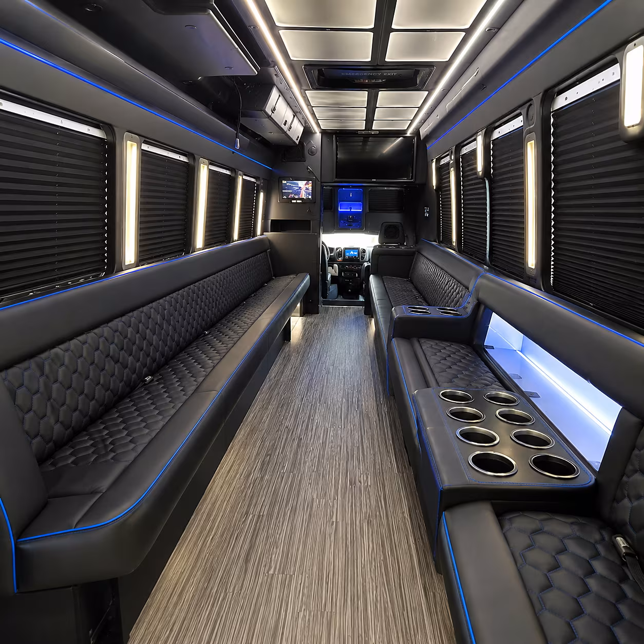 murrieta party bus interior