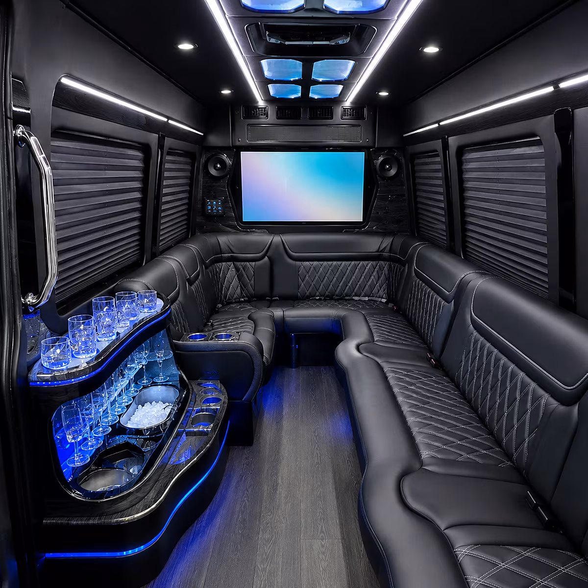 murrieta party bus rental interior